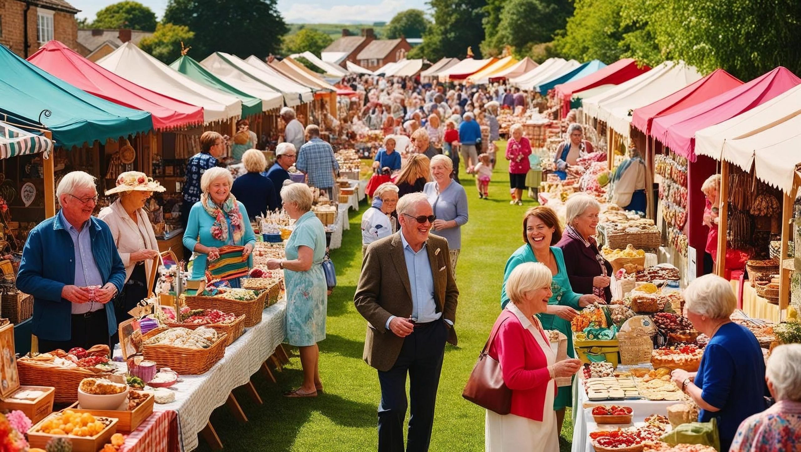Garden fete Photo of a garden fete with stalls