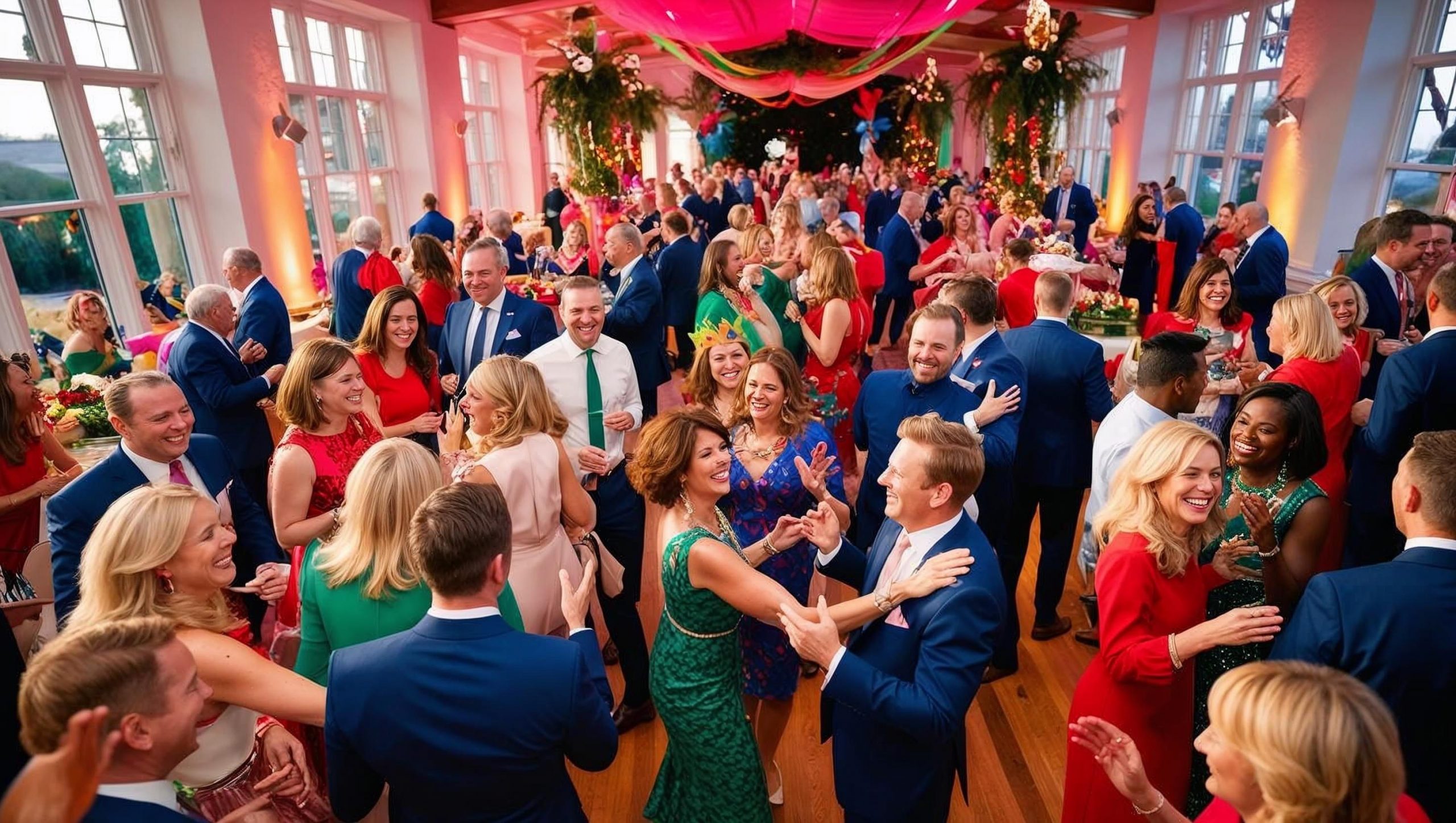 Indoor event Photo of people dancing at a party