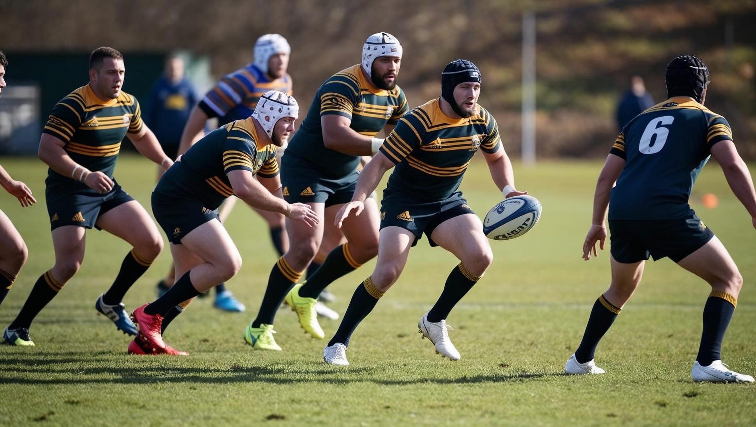 Photo of men playing rugby