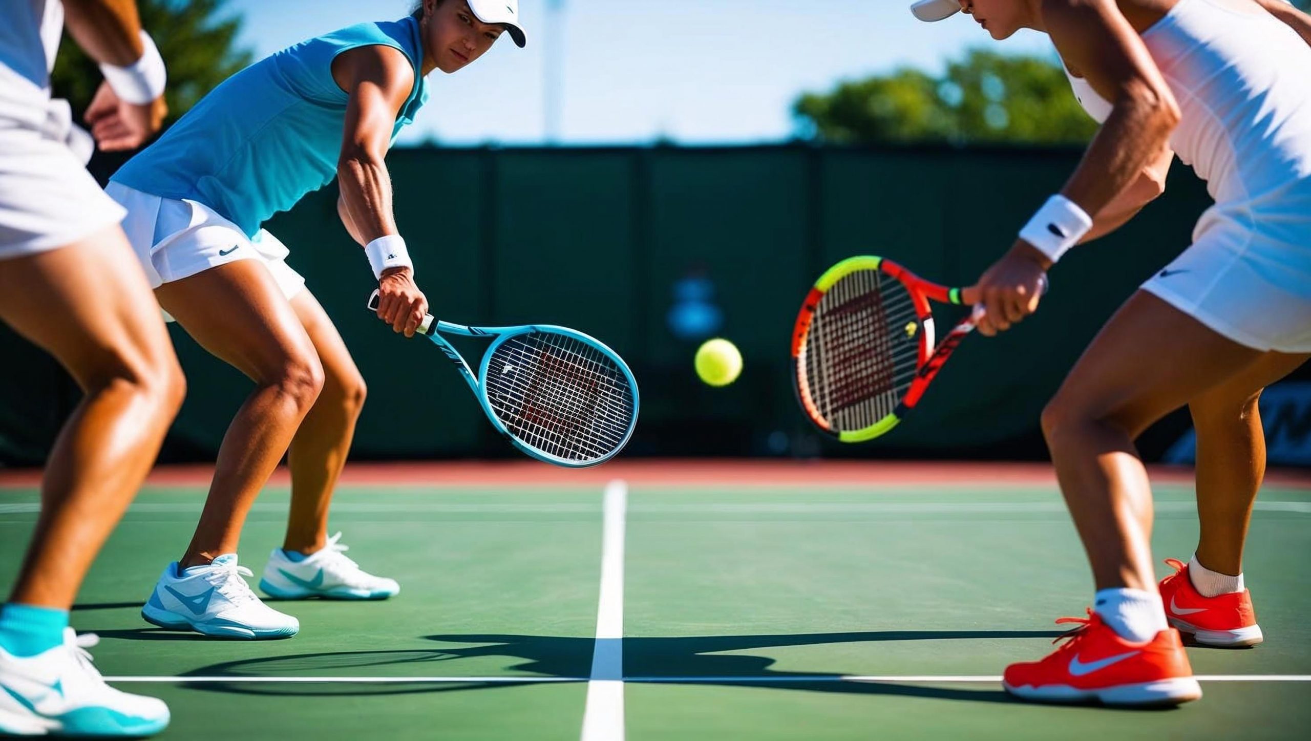 Photo of people playing tennis