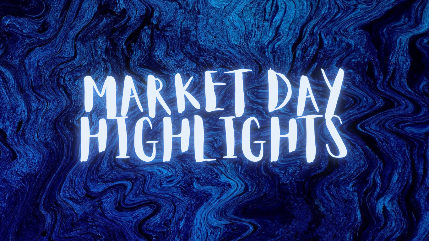 Graphic saying market day highlights