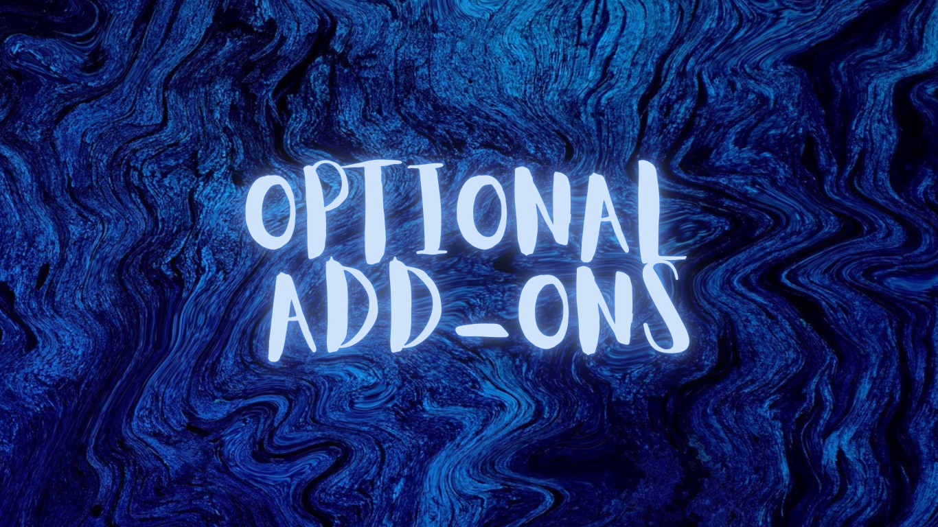 Graphic for optional add-ons